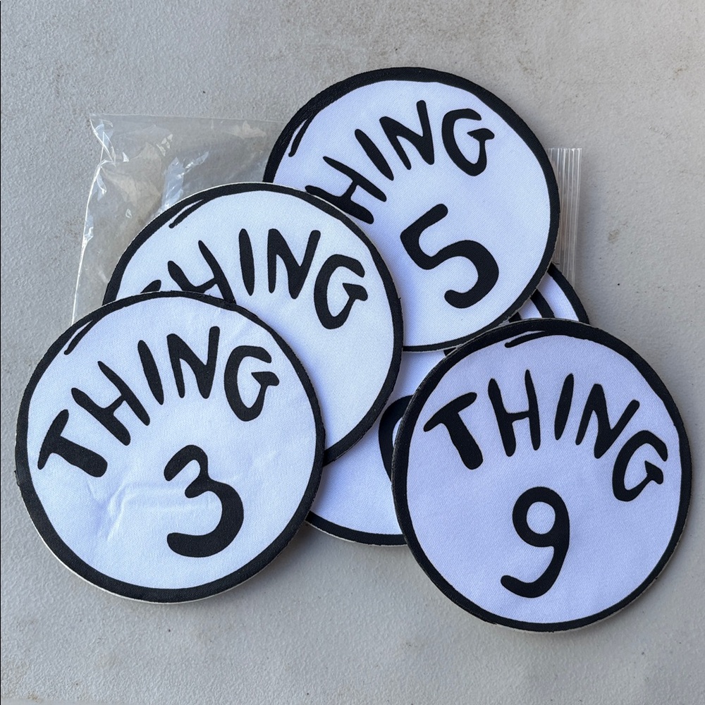 Thing 3-9 stick on Patches